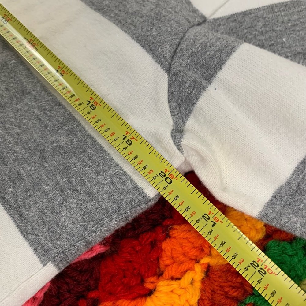 Y2K Gap Oversized Horizontal Striped Boyfriend Henley Long Sleeve Pullov… - Picture 11 of 16